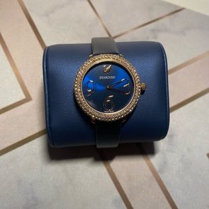 Brand new blue and gold Swarovski watch
